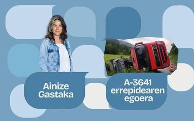 Laudioko gaurkotasun instituzionala eta A-3641 errepidearen egoera, azalera