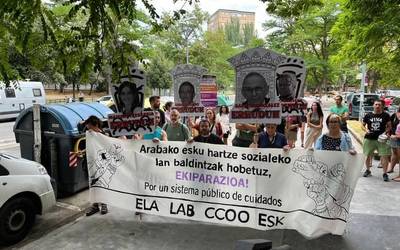 Protesta artean inauguratu dute Zaramagako Bizan berria