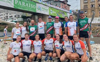Itxas Gaineko 29 piraguista lehiatuko dira larunbatean Sella ibaiaren jaitsieran