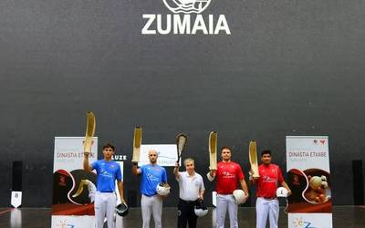 Erik-Uranga eta Aaron-Aldazabal lehiatuko dira Dinastia Etxabeko zesta puntako finalean