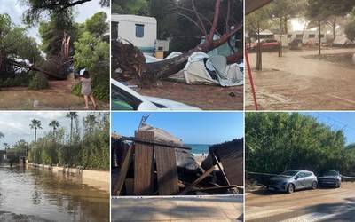 Tarragonako euri eta txingor denboraleen lekuko izan dira hainbat debagoiendar