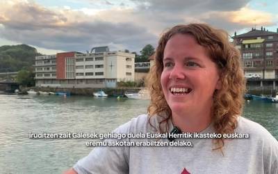 Hizkuntza gutxituen aldeko aldarri ozena egin dute galestarrek Orion