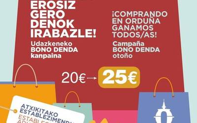 Udazkeneko bono denda kanpaina martxan da