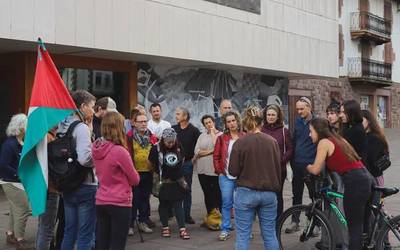 Baztango Ezker Abertzaleak salatu du 600 euroko isuna hartu dutela Palestinaren aldeko protestagatik