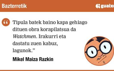 Nork zelatatuko du komikizalea?