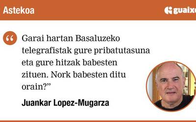 Basaluzeko Dorreko telegrafista