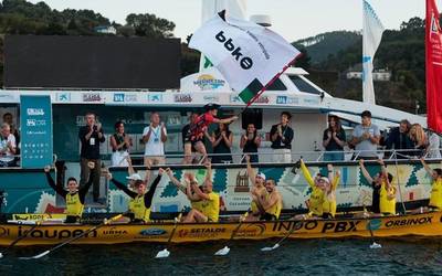 Irabazteko goserik ez du galdu Oriok eta marka hautsi duen bandera dakar Bermeotik