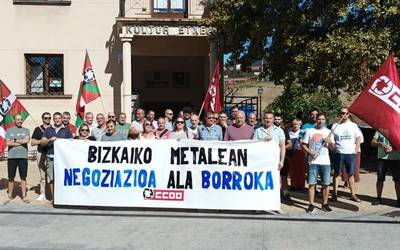 Patronala metalgintzako hitzarmena "blokeatu" guran dabilela salatu du CCOOk