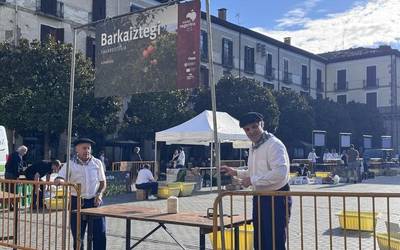 28 sagardotegi egongo dira plazan Herri Egunean