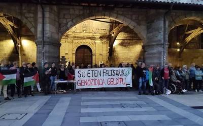 Palestinaren aldeko mobilizazioa egingo dute egunean Durangon