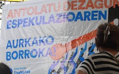 Etxebizitza Sindikatuak asanblada deitu du gaur Etxapen, espekulazioaren aurka antolatzeko