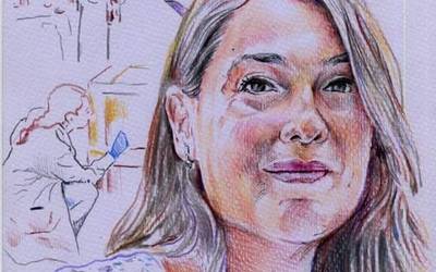 Eva Gonzalez zaharberritzailearen erretratua