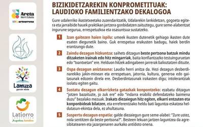 Laudioko Udalak eta ikastetxeek 'Bizikidetzarekin konprometituak' dekalogoa abiarazi dute