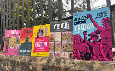 Seme-alaben hezkuntzaren alde mobilizatu ziren emakumeak 'Venusen erasoa' komikiko protagonista