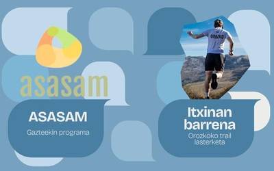 Gazteen buru osasuna eta Itxinan Barrena mendi lasterketa, azalera
