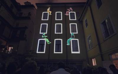 Bideoa: Inaugurazio festako fatxadako proiekzioak, osorik