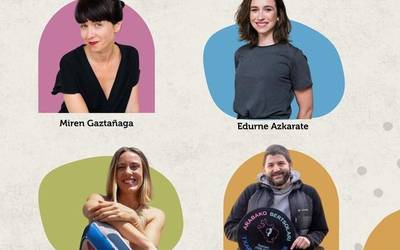 Miren Gaztañaga, Edurne Azkarate, Zuriñe Hidalgo eta Iñaki Vinasprek eskualdeko ikastetxeak bisitatuko dituzte Euskalgintza Kontseiluaren eskutik