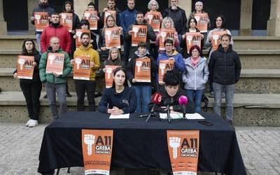 A11rako greba deialdiaren agerraldia Maider Domingorekin (ELA)