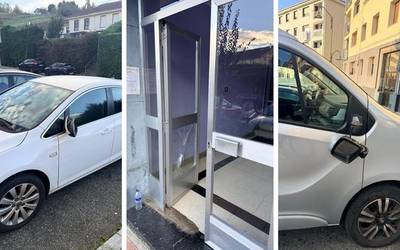 Hamabost auto eta atari bateko kristala kaltetu dituzte Urriko Jaien azken gauean