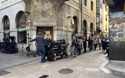 'El hijo de todos' filma grabatzen ari dira, gaur, Deban
