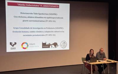 Oñatiko arkeotopaketen VI. edizioa ari dira egiten kultura etxean