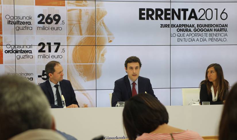 Gipuzkoak 24 milioi eurotan hobetu du 2016ko Errenta kanpainaren emaitza aurreko urtearekiko
